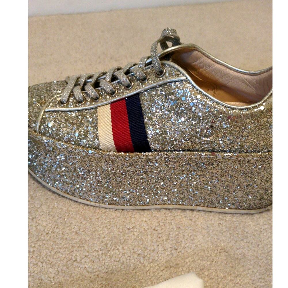 Gucci Peggy Glitter Platform Sneaker - Picture 6 of 15